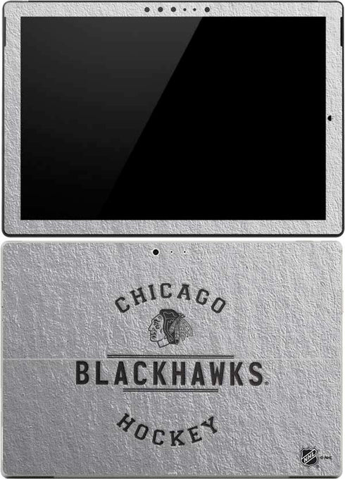 NHL Chicago Blackhawks Black Text Surface Pro (2017) Skin